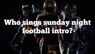Who sings sunday night football intro?