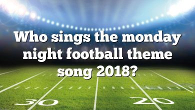 Who sings the monday night football theme song 2018?