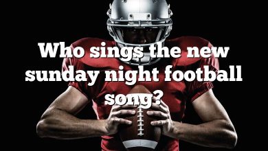 Who sings the new sunday night football song?