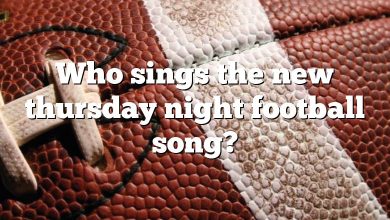 Who sings the new thursday night football song?