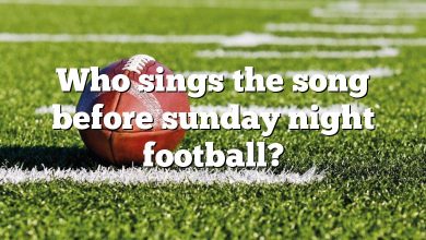 Who sings the song before sunday night football?