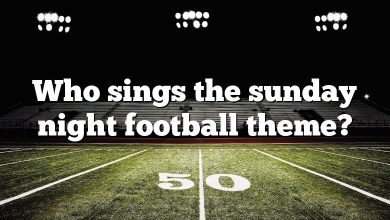 Who sings the sunday night football theme?