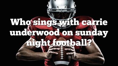 Who sings with carrie underwood on sunday night football?