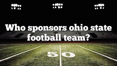 Who sponsors ohio state football team?