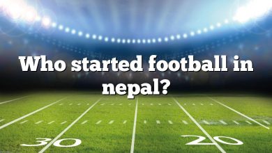 Who started football in nepal?