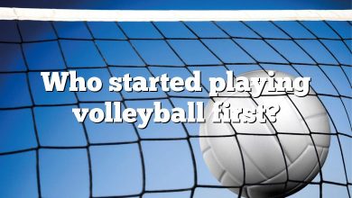 Who started playing volleyball first?
