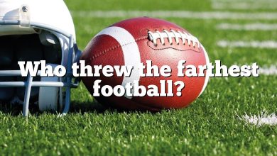 Who threw the farthest football?