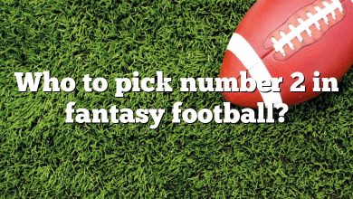 Who to pick number 2 in fantasy football?