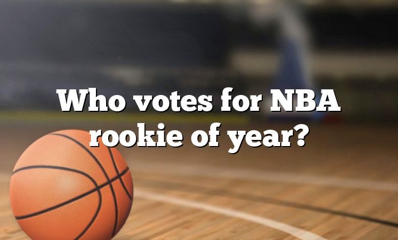 Who votes for NBA rookie of year?
