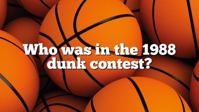 Who was in the 1988 dunk contest?