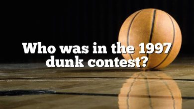 Who was in the 1997 dunk contest?