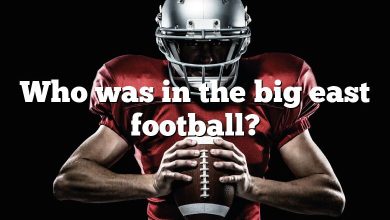 Who was in the big east football?