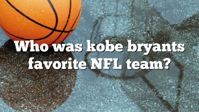 Who was kobe bryants favorite NFL team?