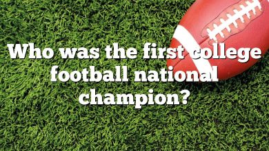 Who was the first college football national champion?