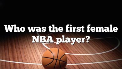 Who was the first female NBA player?