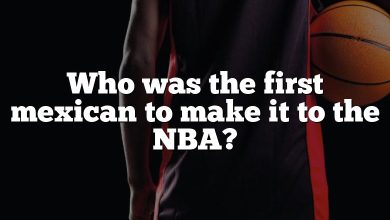 Who was the first mexican to make it to the NBA?