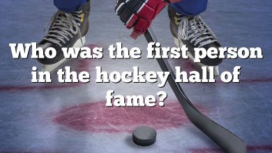 Who was the first person in the hockey hall of fame?