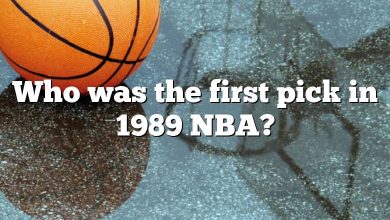 Who was the first pick in 1989 NBA?