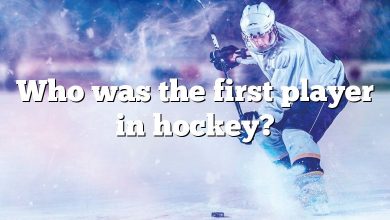 Who was the first player in hockey?