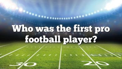 Who was the first pro football player?