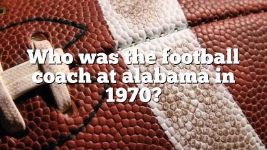 Who was the football coach at alabama in 1970?