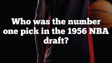 Who was the number one pick in the 1956 NBA draft?