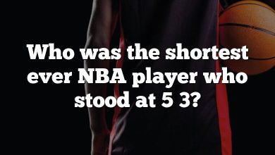 Who was the shortest ever NBA player who stood at 5 3?