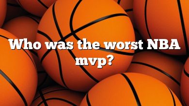 Who was the worst NBA mvp?