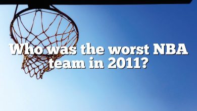 Who was the worst NBA team in 2011?