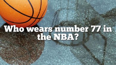 Who wears number 77 in the NBA?