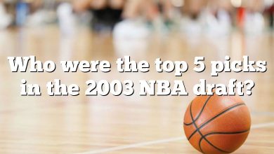 Who were the top 5 picks in the 2003 NBA draft?