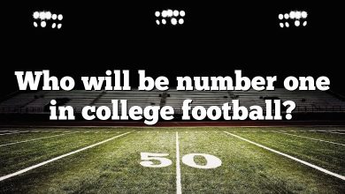 Who will be number one in college football?