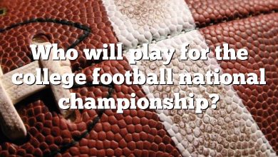 Who will play for the college football national championship?