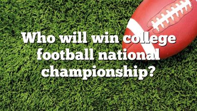 Who will win college football national championship?