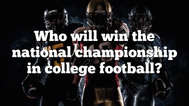 Who will win the national championship in college football?