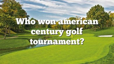 Who won american century golf tournament?