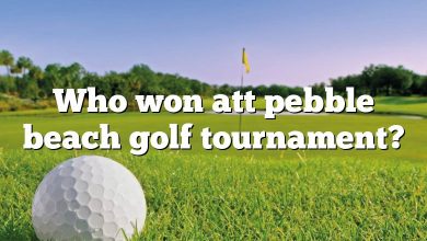 Who won att pebble beach golf tournament?