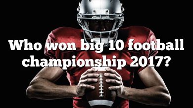 Who won big 10 football championship 2017?