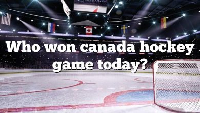 Who won canada hockey game today?