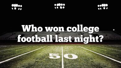 Who won college football last night?