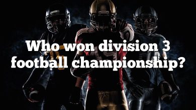 Who won division 3 football championship?