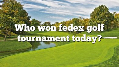 Who won fedex golf tournament today?