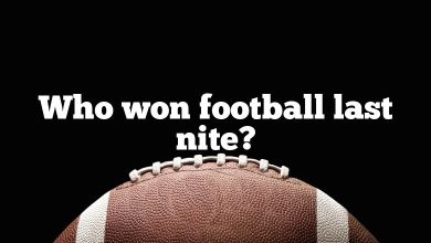 Who won football last nite?