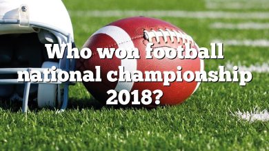 Who won football national championship 2018?