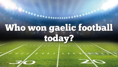 Who won gaelic football today?
