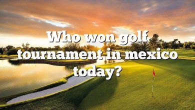 Who won golf tournament in mexico today?