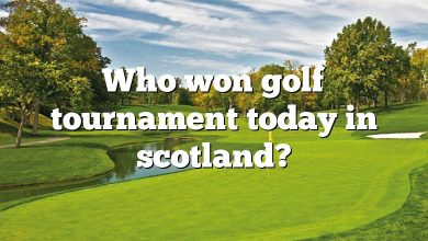 Who won golf tournament today in scotland?