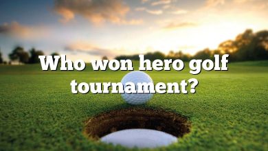 Who won hero golf tournament?