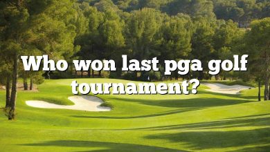 Who won last pga golf tournament?