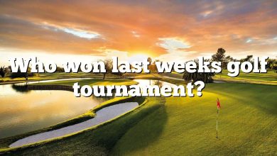 Who won last weeks golf tournament?